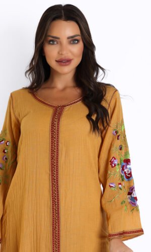 Linen-Kaftan-Moroccan