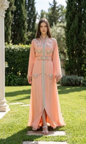 peach blossom kaftan